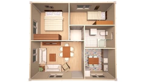 ASİA T45 PREFABRİK EV