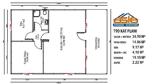 ASİA T90 PREFABRİK EV 