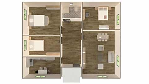 ASİA T105 PREFABRİK EV